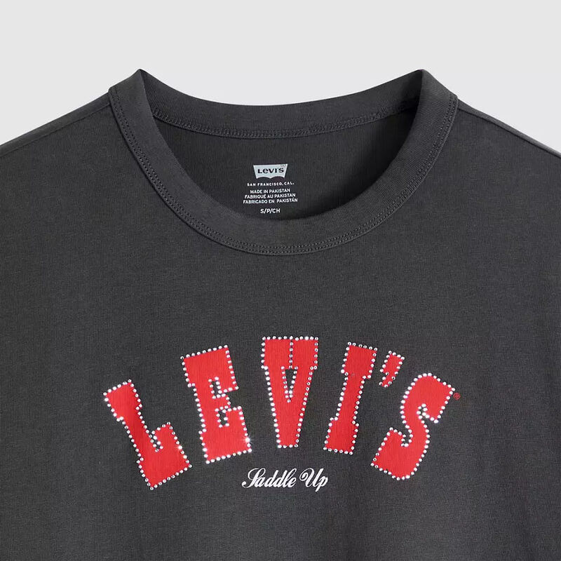 Levi's Graphic Tabor T-Shirt Rhinestone Archival Levi's Pirate Black image number 2
